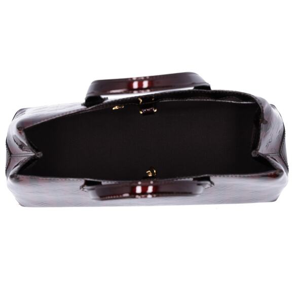 Louis Vuitton Vernis Rayures Wilshire PM Amarante Stripe Patent Leather - Picture 7 of 9